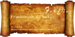 Frankovics Ábel névjegykártya